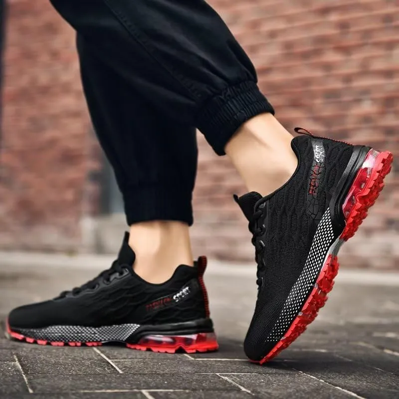 Men's Athletic Air Walking Shoes Workout Shock Absorbing Non Slip Running Shoes for Men Cushioned Sneakers