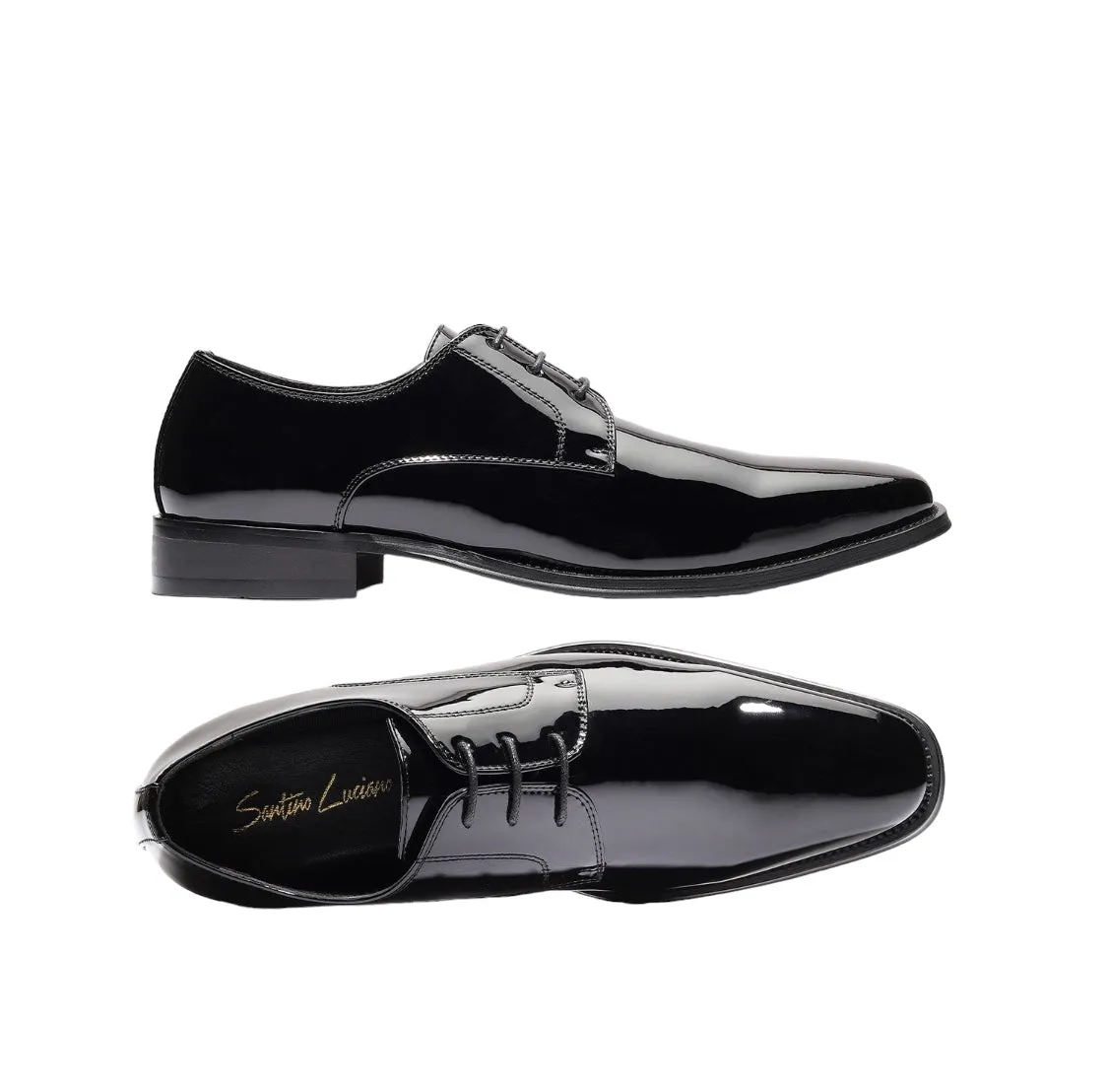 Mens Black Patent Leather Shoes