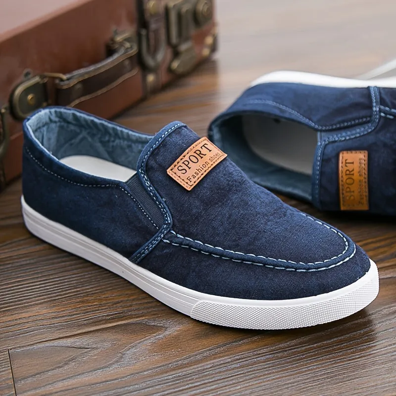 Men's Loafers Casual Shoes With PVC Sole | Light Blue Or Grey