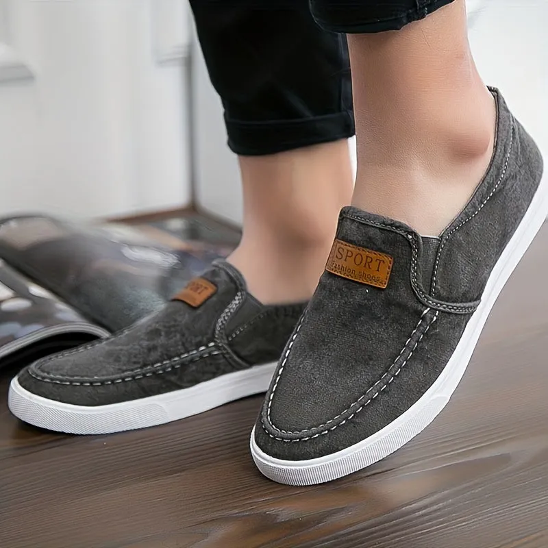 Men's Loafers Casual Shoes With PVC Sole | Light Blue Or Grey
