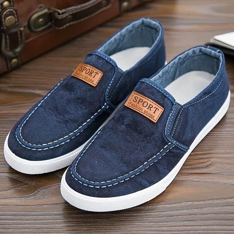 Men's Loafers Casual Shoes With PVC Sole | Light Blue Or Grey