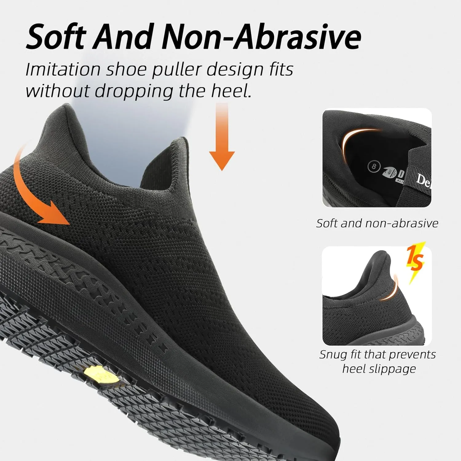 Men's Non Slip Work Shoes Restaurant Waterproof Chef Shoe for Kitchen Hospital Slip-Resistant Air Cushion Sneakers with Easy-Clean Modern Design Breathable Lightweight