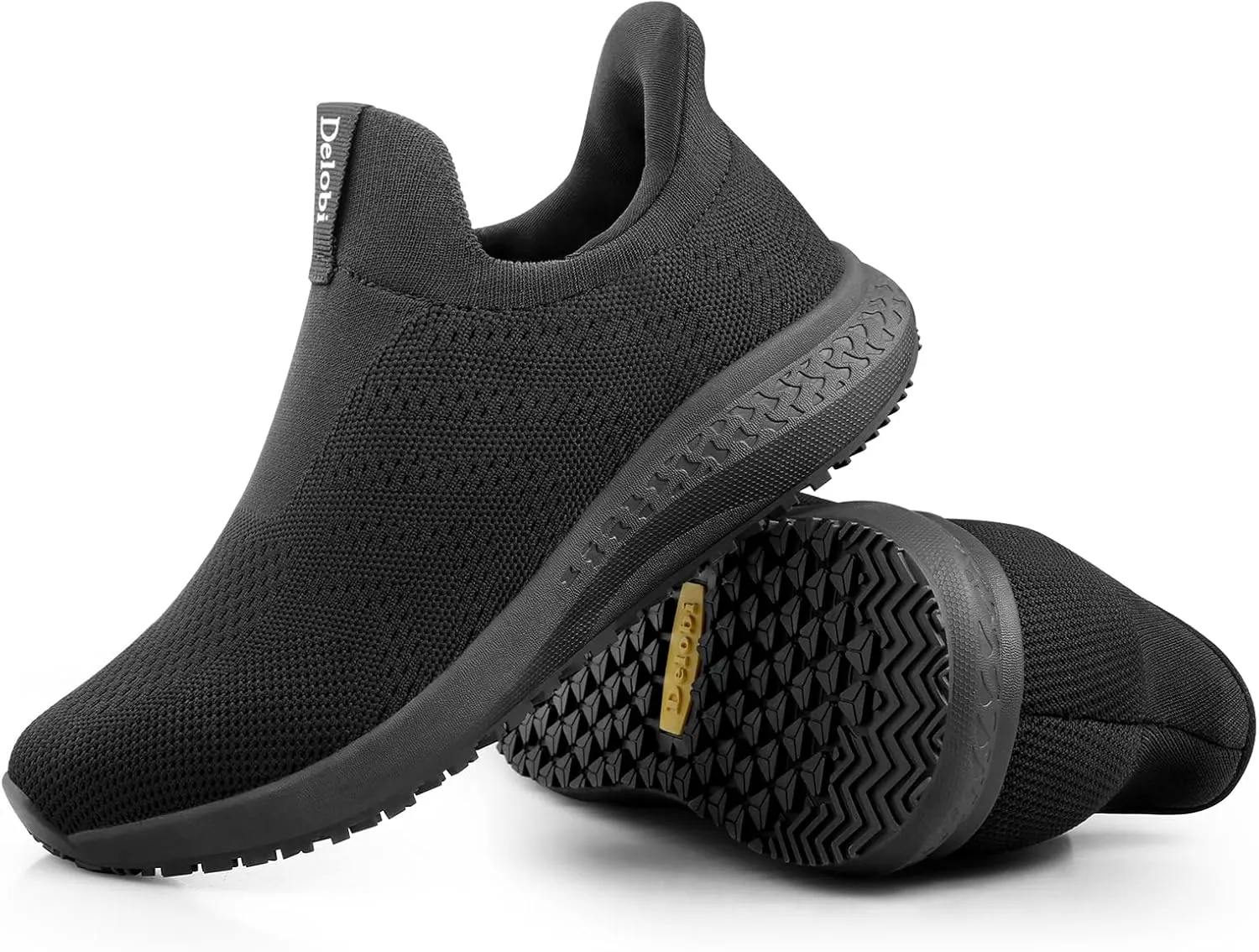 Men's Non Slip Work Shoes Restaurant Waterproof Chef Shoe for Kitchen Hospital Slip-Resistant Air Cushion Sneakers with Easy-Clean Modern Design Breathable Lightweight