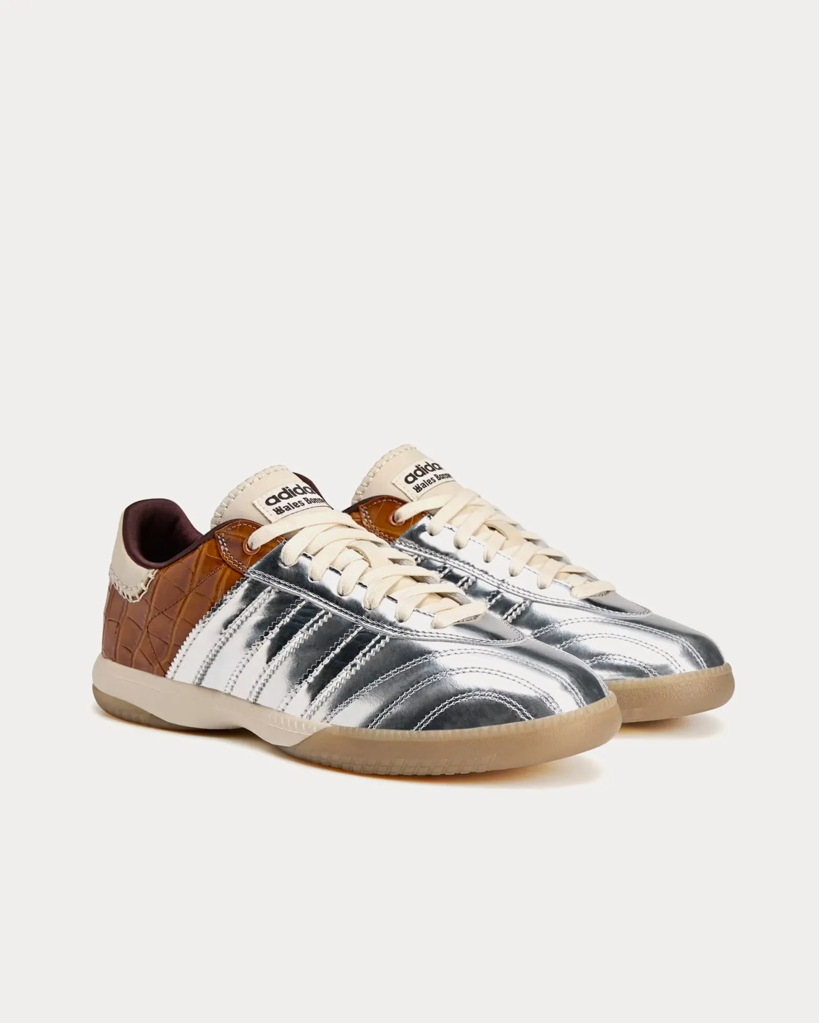 MN Samba Silver Metallic / Silver Metallic / Easy Yellow Low Top Sneakers