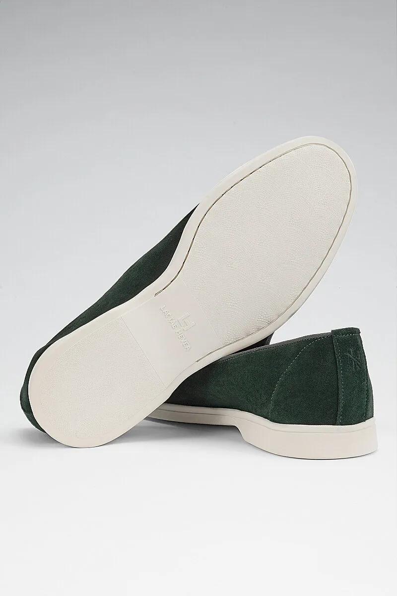 Moss Green Suede All Day Slipper