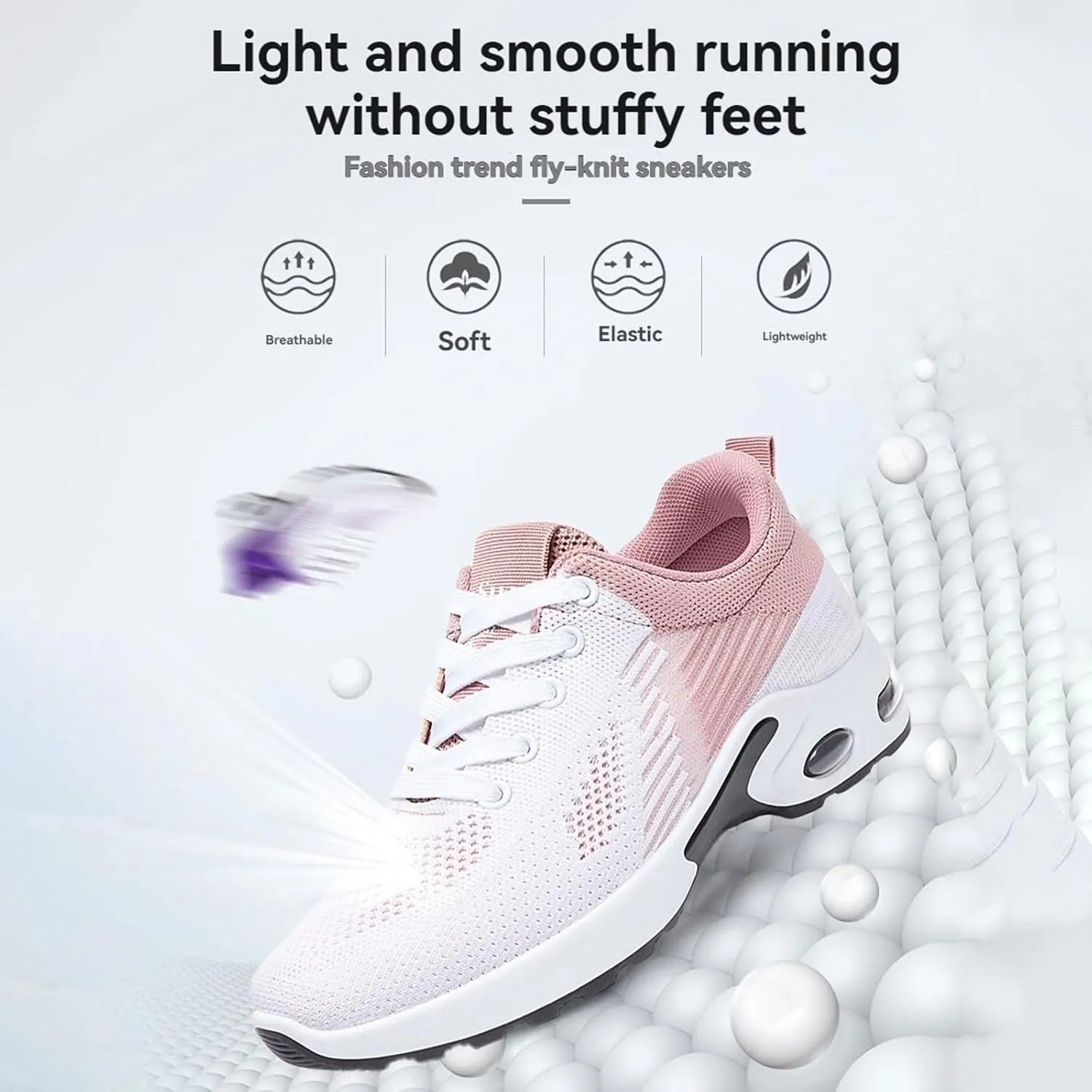 Musabela Orthopedic Shoes for Women Comfortwear Ortho Shoes for Women Plantar Fasciitis Walking Tennis Shoe Arch Support Air Cushion Running Shoe Mesh Breathable Gym Work Fashion Stretch Sneakers