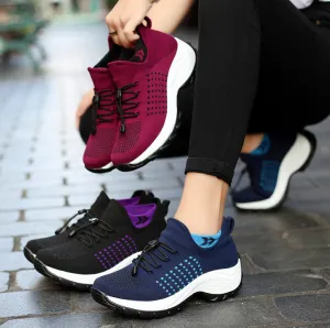 Nanccy - Breathable Mesh Tenis Ladies Shoes for Sock Sneakers