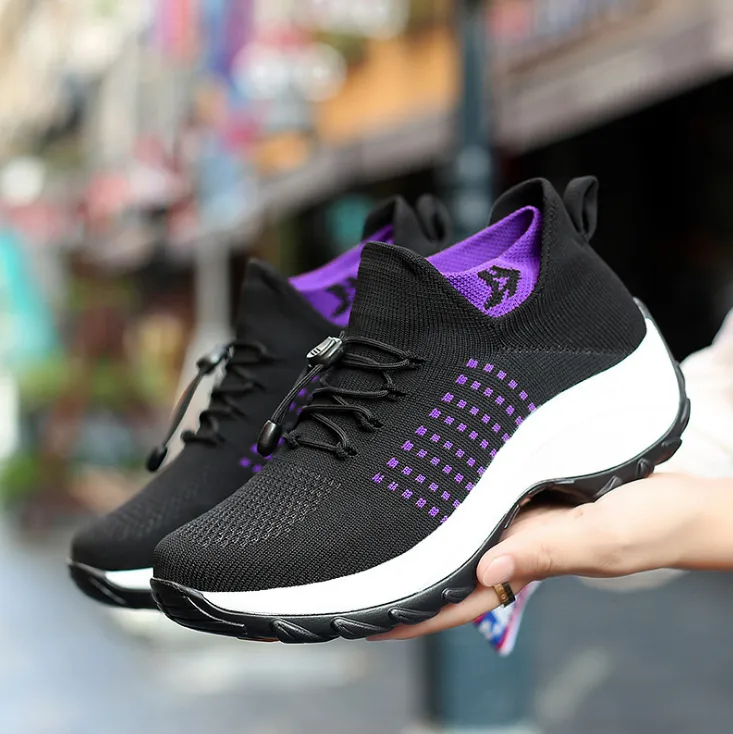 Nanccy - Breathable Mesh Tenis Ladies Shoes for Sock Sneakers