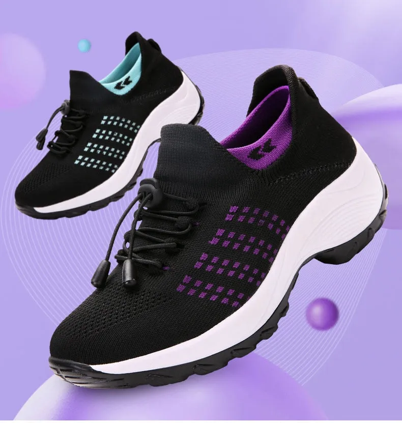 Nanccy - Breathable Mesh Tenis Ladies Shoes for Sock Sneakers