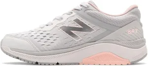 New Balance Women's 847 V4 Walking Shoe, Arctic Fox/Silver Mink/Peach Soda, 6 Narrow