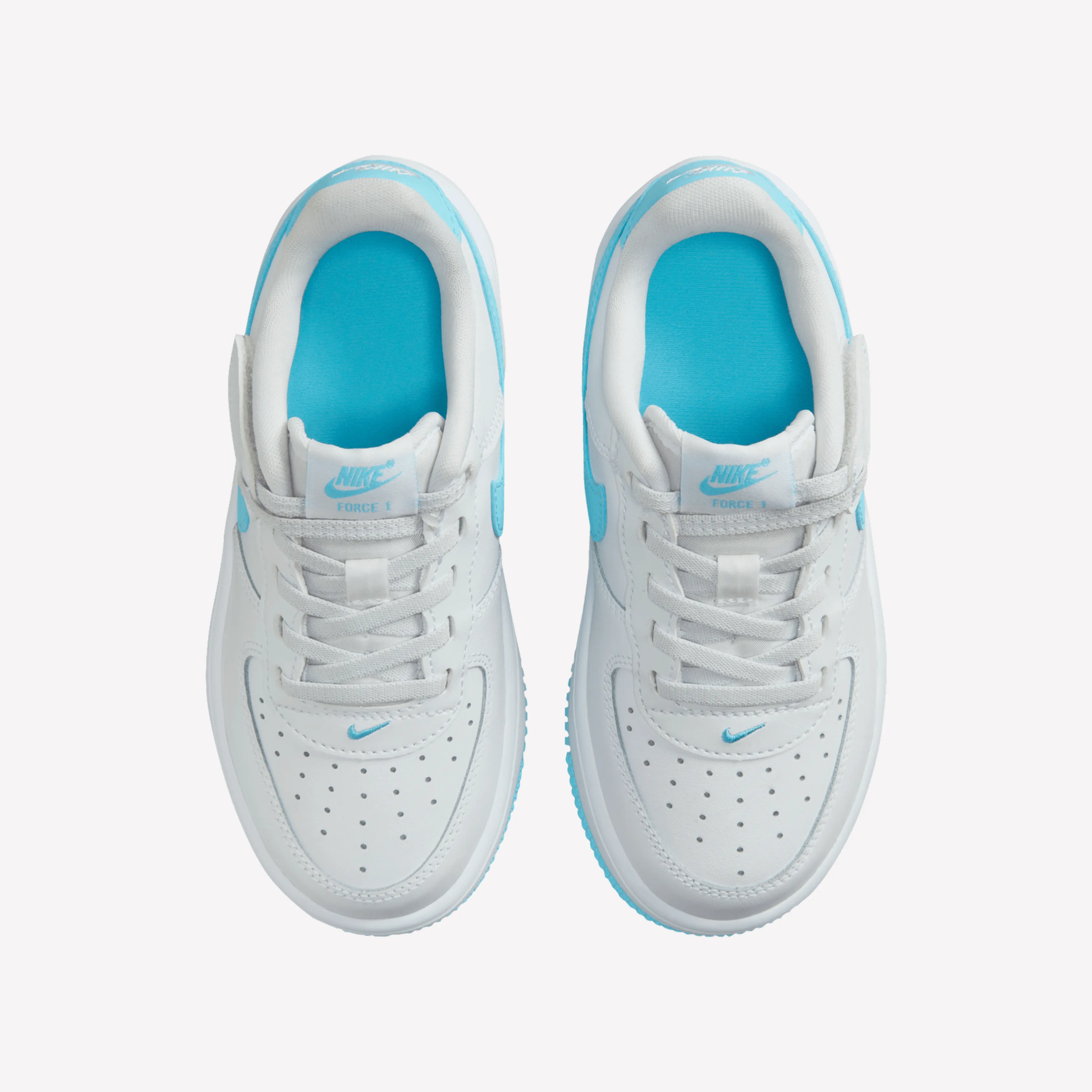 Nike Kids Air Force 1 Low EasyOn - White Blue