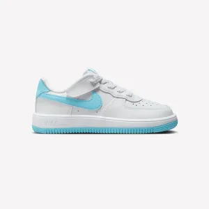Nike Kids Air Force 1 Low EasyOn - White Blue