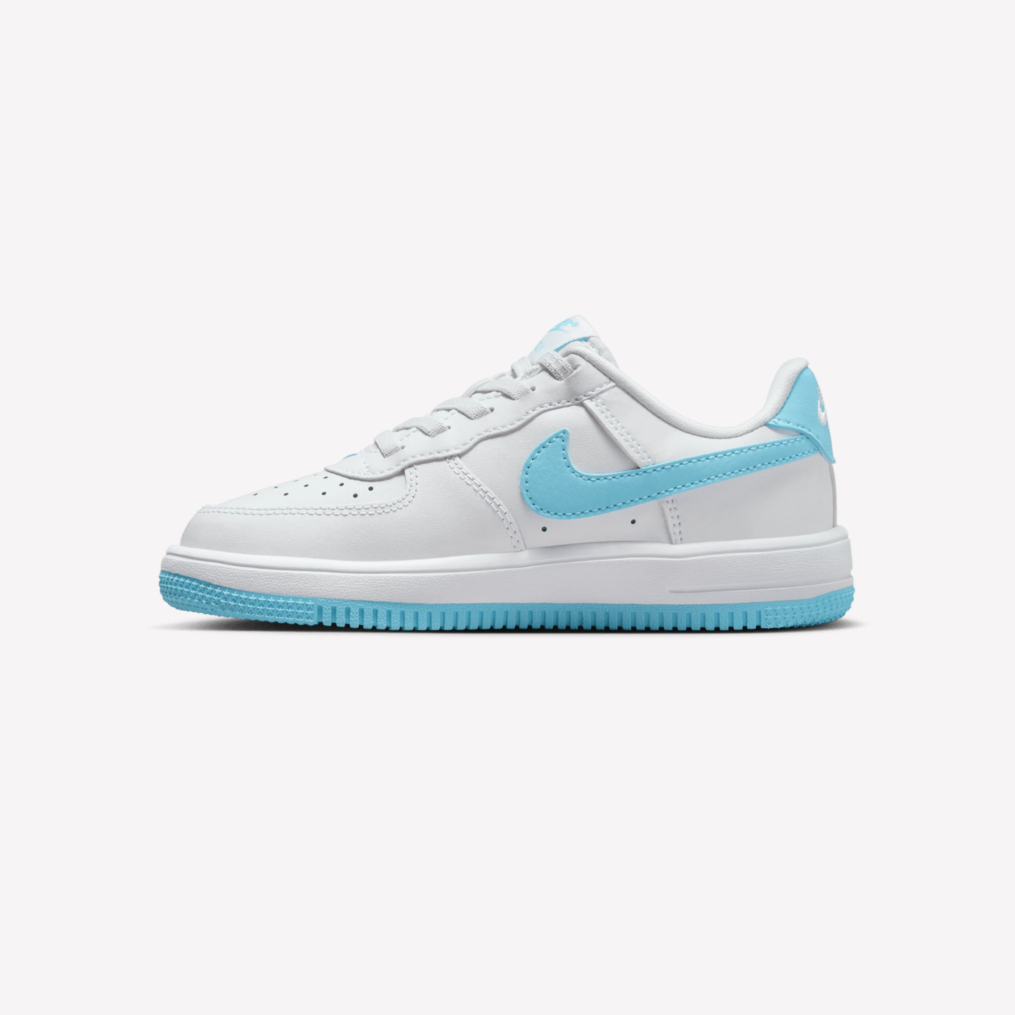 Nike Kids Air Force 1 Low EasyOn - White Blue