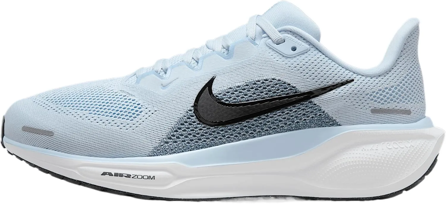 Nike Pegasus 41 Women's Road Running Shoes (Wide) (FQ0965-400, Blue Tint/Psychic Blue/Smokey Blue/Black)