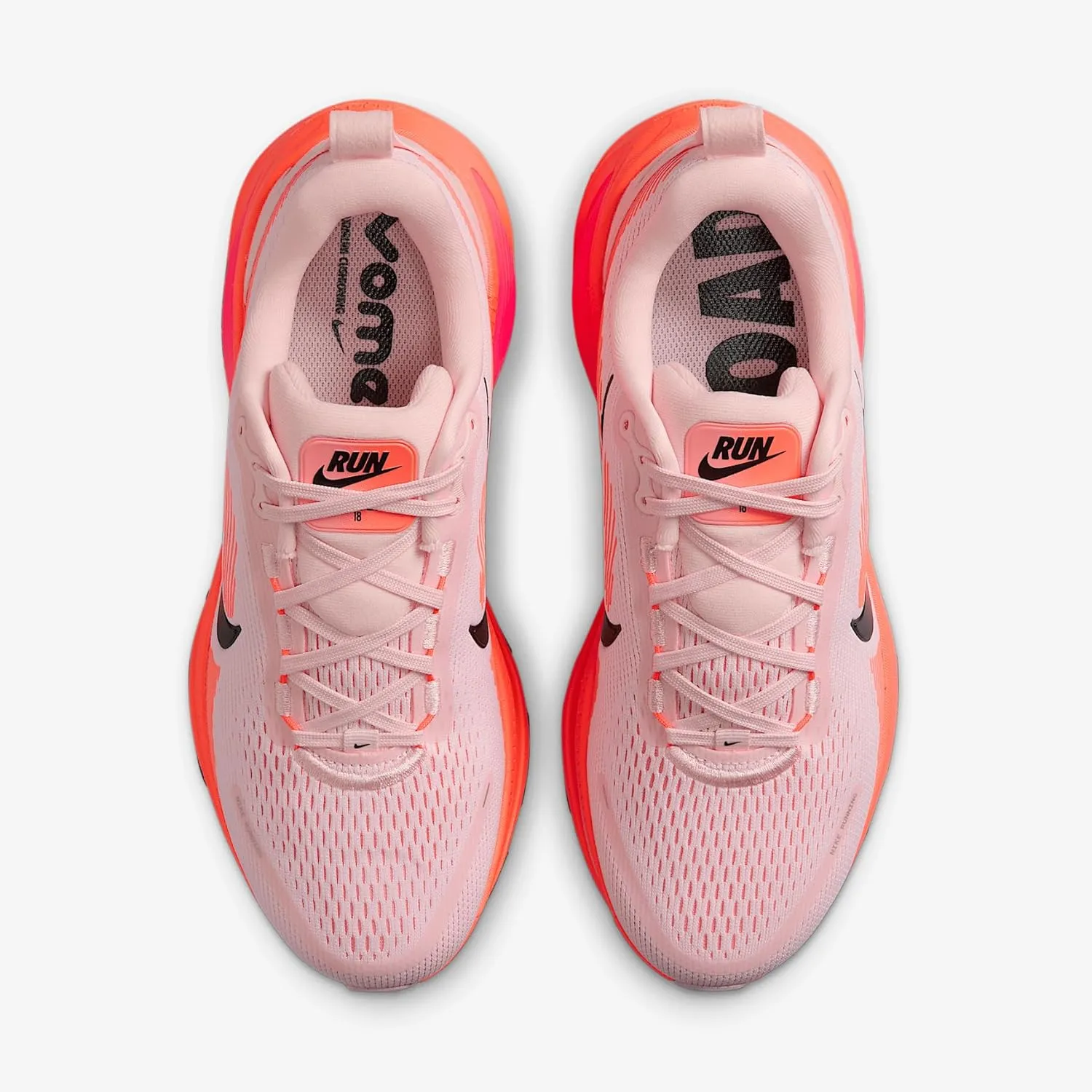 Nike Vomero 18 Women's Road Running Shoes (HM6804-600, Atmosphere/Bright Crimson/Crimson Bliss/Black)