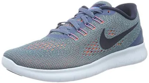 Nike Women Free RN Running Shoe, Ocean Fog/Midnight Navy-Hyper Turq 831509-403 (6)