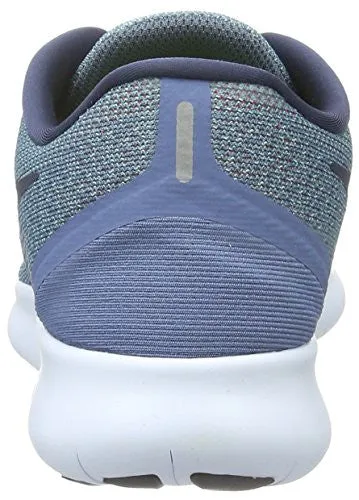 Nike Women Free RN Running Shoe, Ocean Fog/Midnight Navy-Hyper Turq 831509-403 (6)