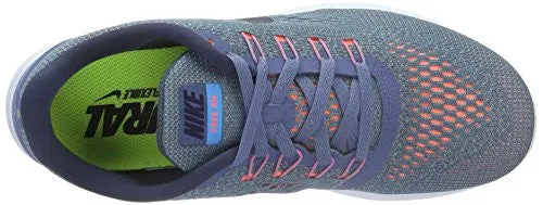 Nike Women Free RN Running Shoe, Ocean Fog/Midnight Navy-Hyper Turq 831509-403 (6)
