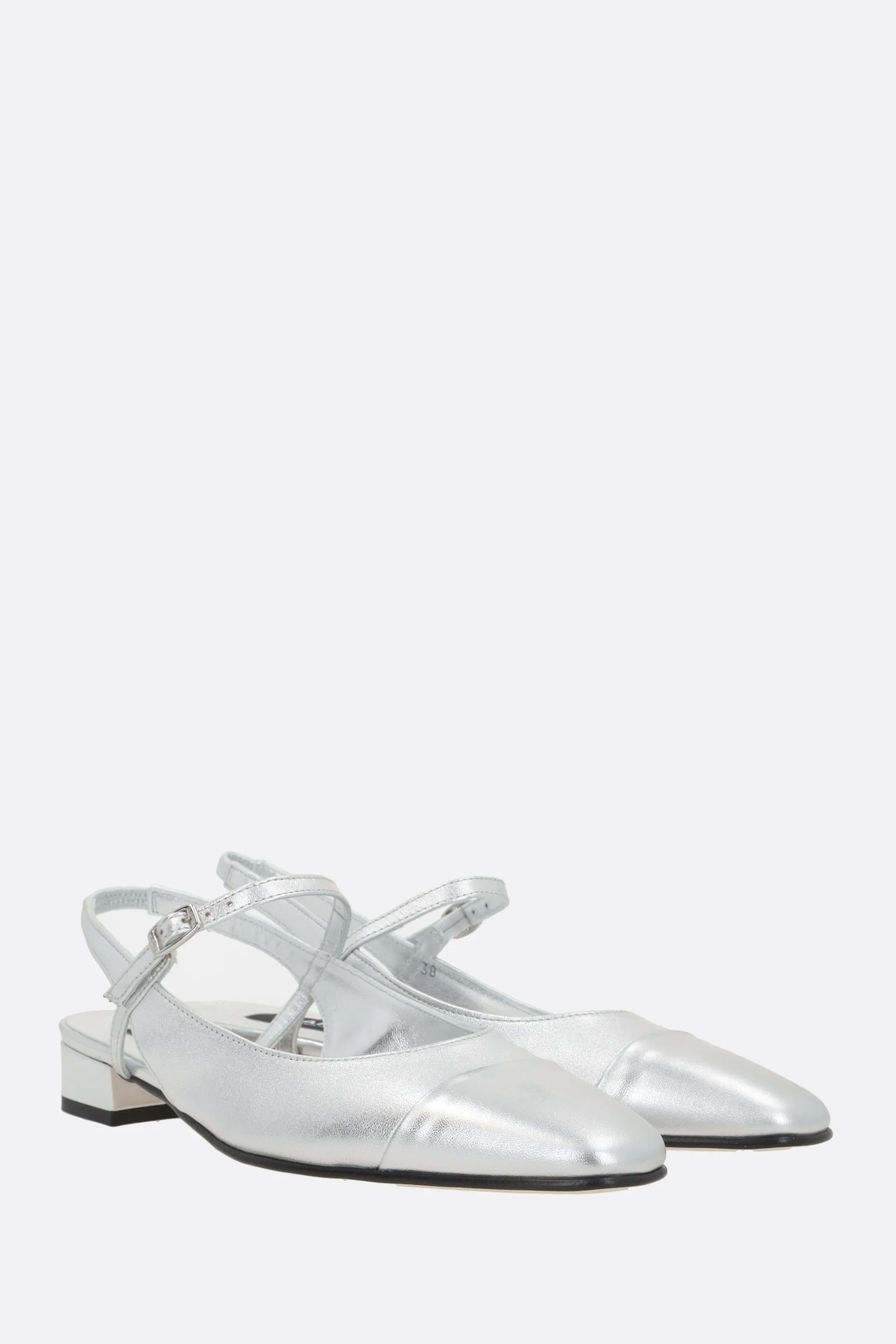 Oceano Laminated Slingback Pumps