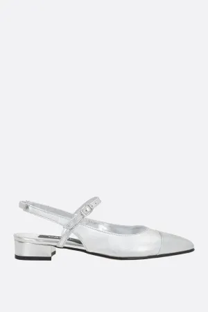 Oceano Laminated Slingback Pumps