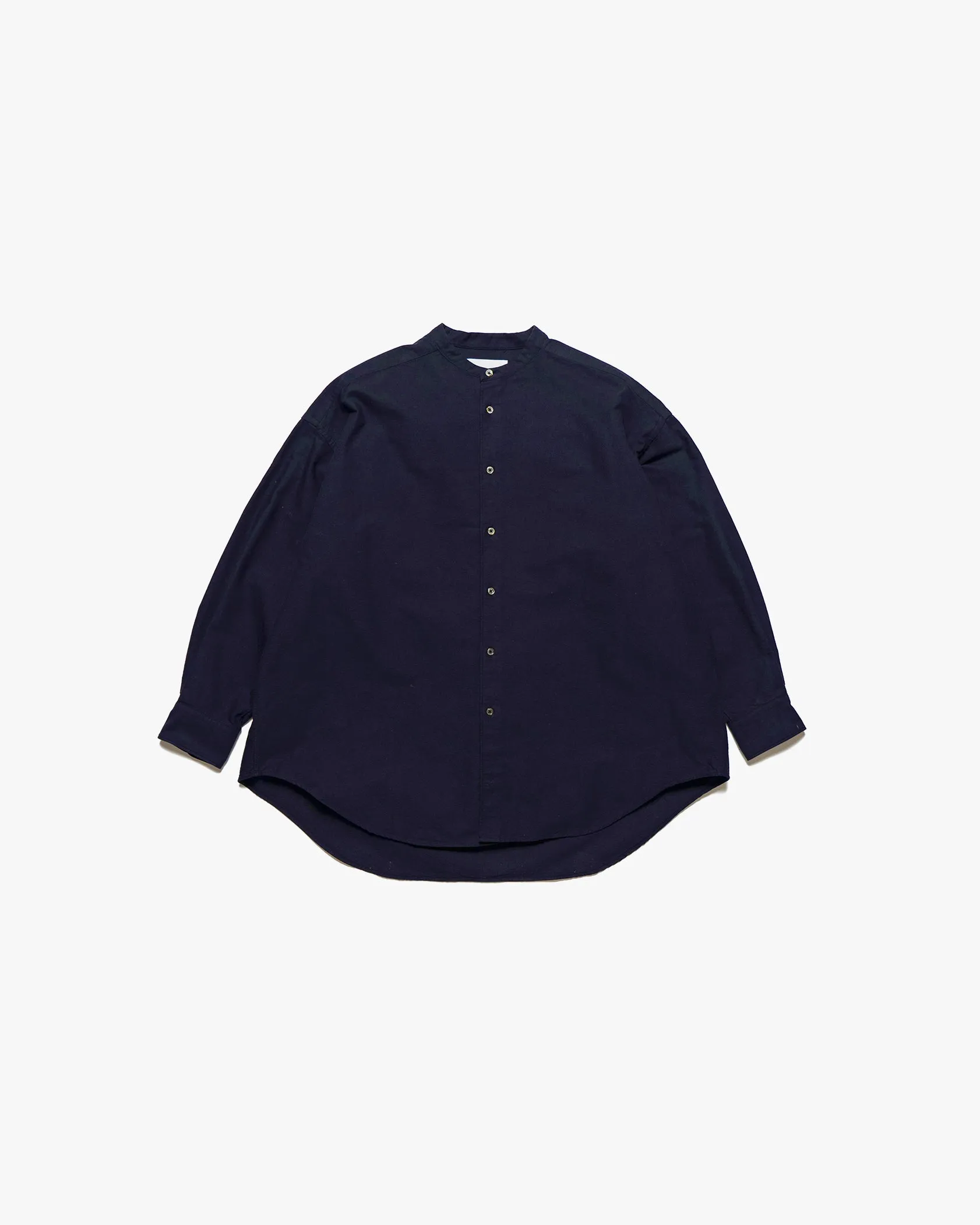 Oxford Oversized Band Collar Shirt