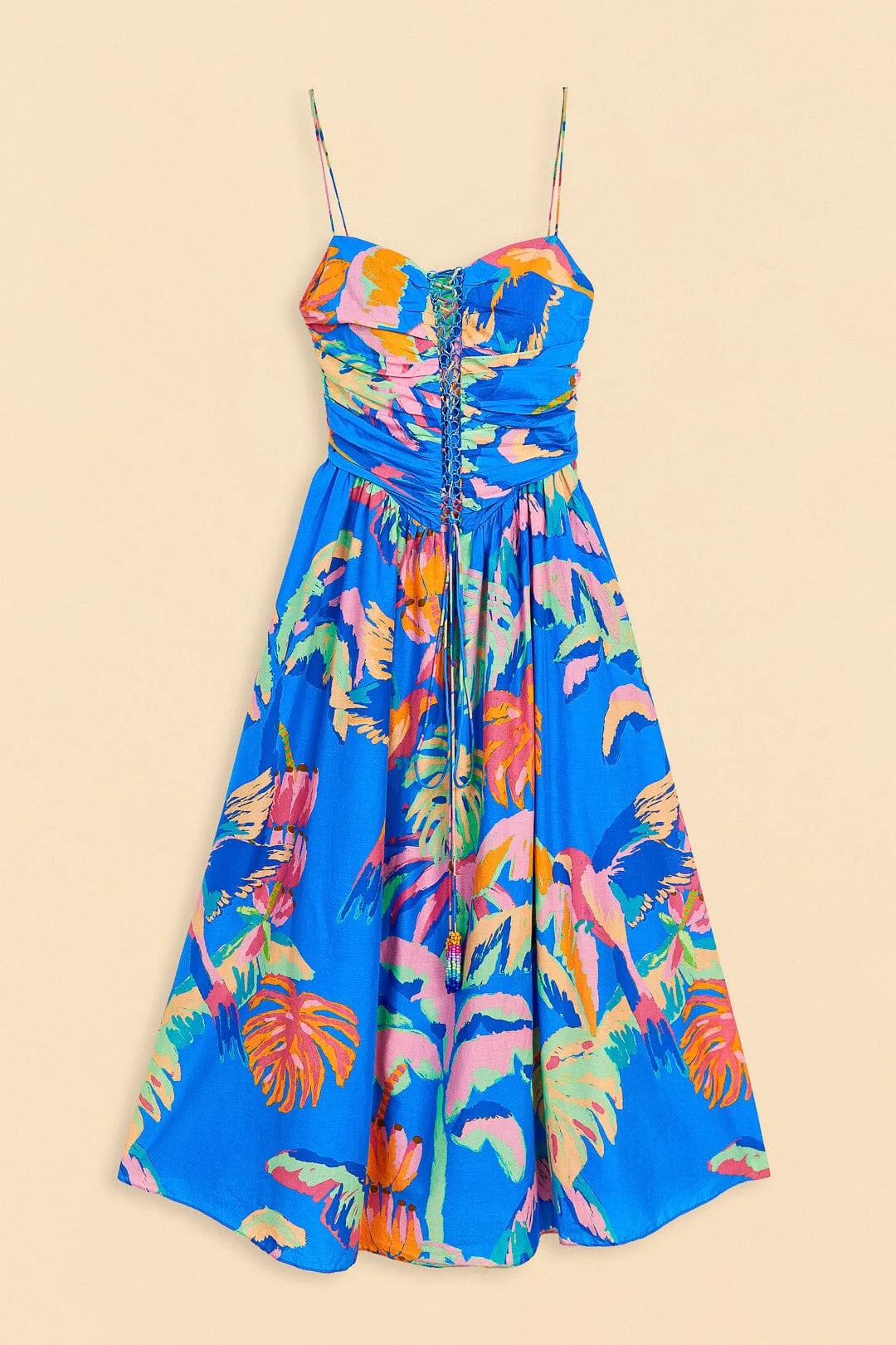 Painted Jungle Midi Dress