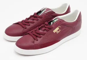 Puma Men's Match Vulc Leather Lace Up Athletic Tennis Shoes Red Size 10.5