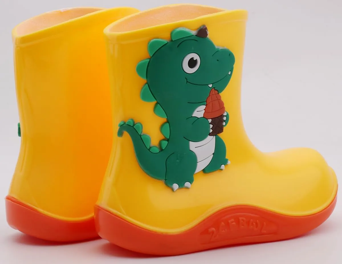 QIETION Kids Rain Boots - Toddler Waterproof Easy-On Boots for Girls and Boys