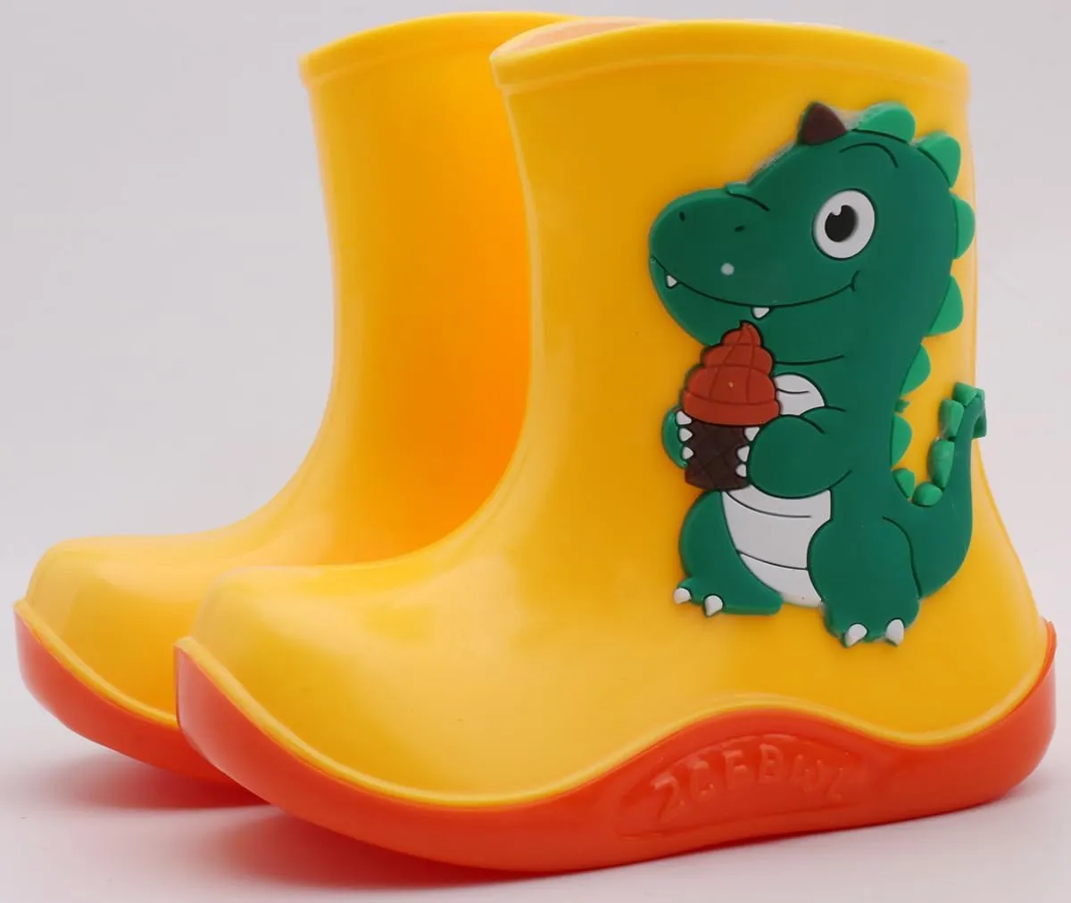 QIETION Kids Rain Boots - Toddler Waterproof Easy-On Boots for Girls and Boys
