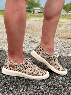 "Beachside" Slip On Canvas Sneaker in Pixie Cheetah by Blowfish Malibu