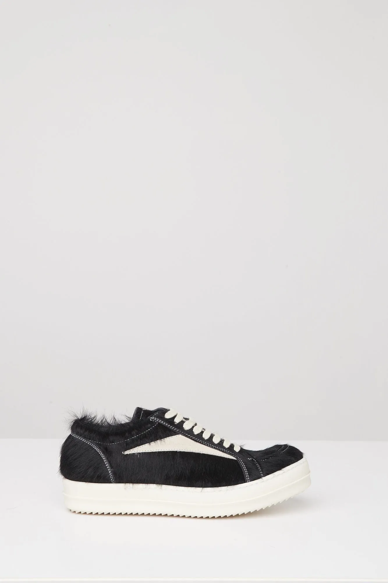 Rick Owens Vintage Sneaks in Black Calf Hair
