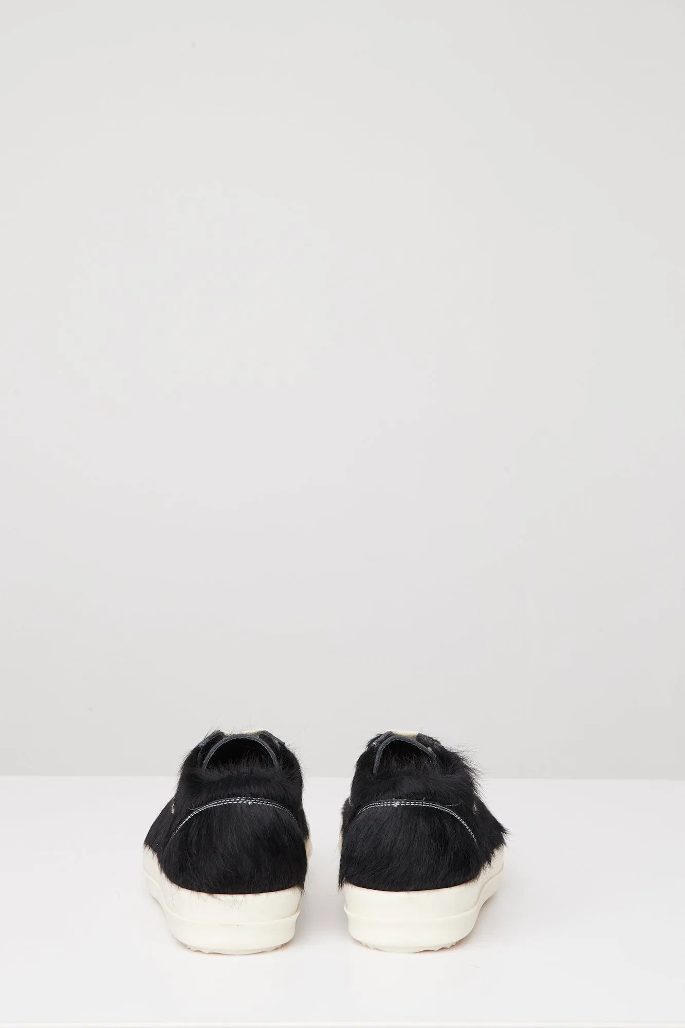 Rick Owens Vintage Sneaks in Black Calf Hair