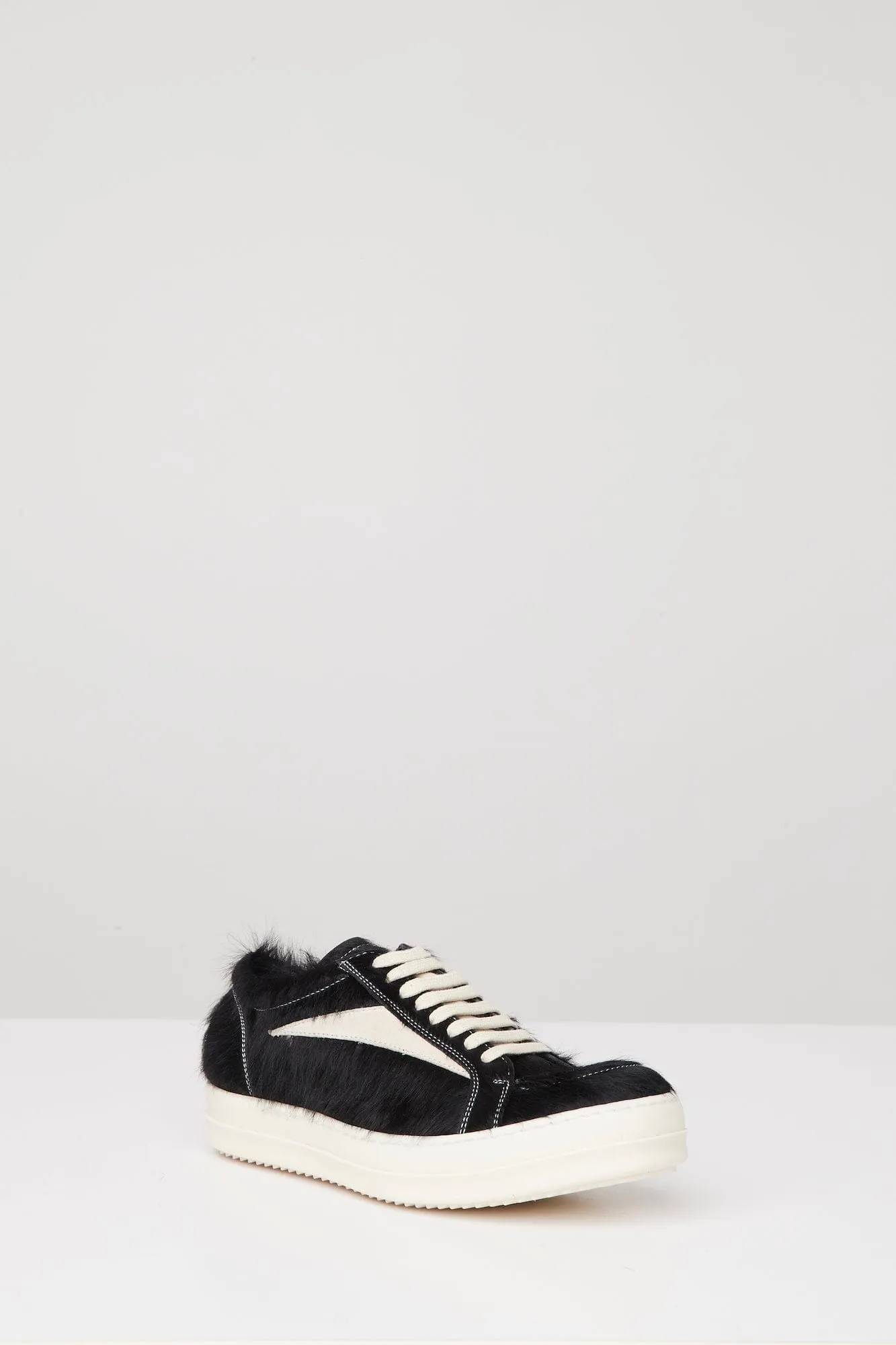 Rick Owens Vintage Sneaks in Black Calf Hair
