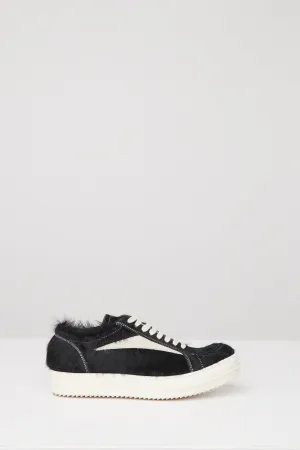 Rick Owens Vintage Sneaks in Black Calf Hair