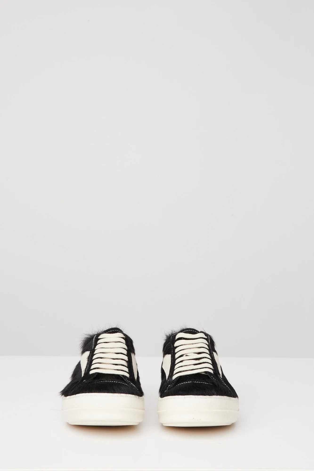 Rick Owens Vintage Sneaks in Black Calf Hair