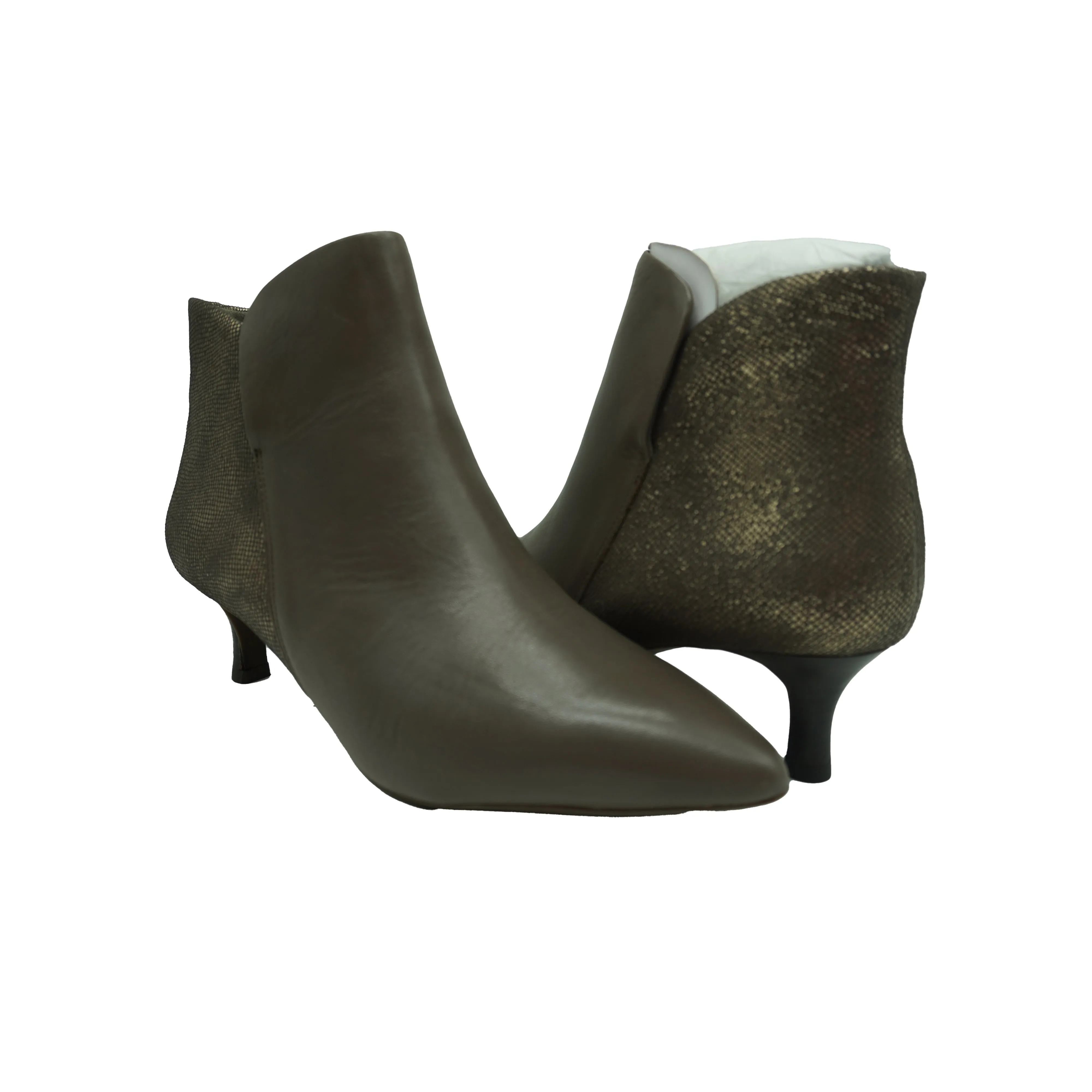 Rockport Women's Warm Iron Heel Ankle Boots Gray Size 10