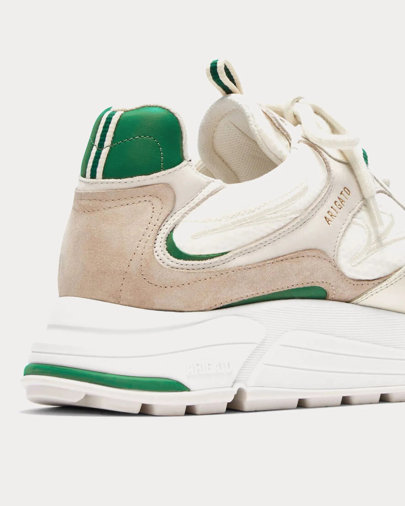 Rush Sky Beige / Green Low Top Sneakers