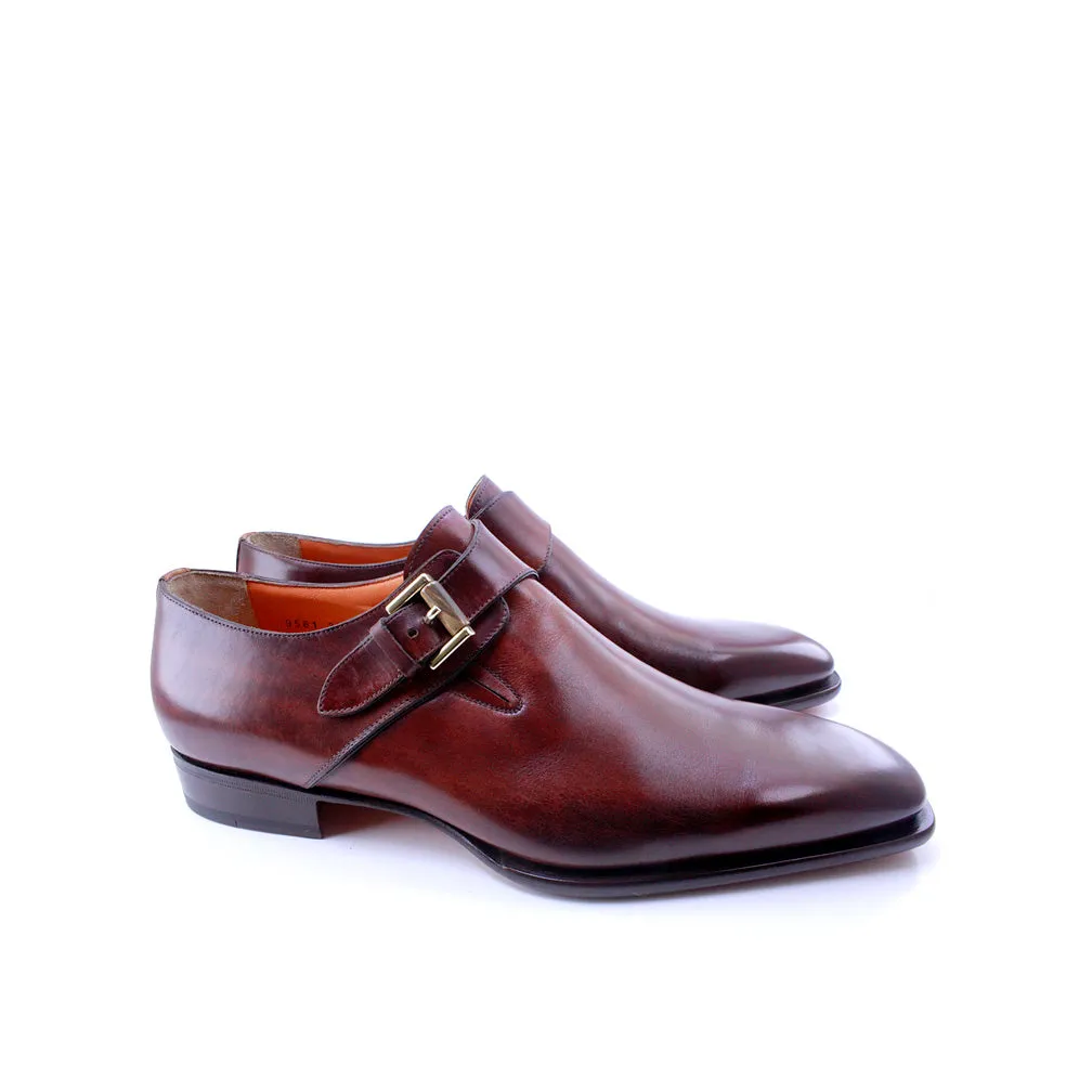 Santoni Single Buckle Shoes-TB1151