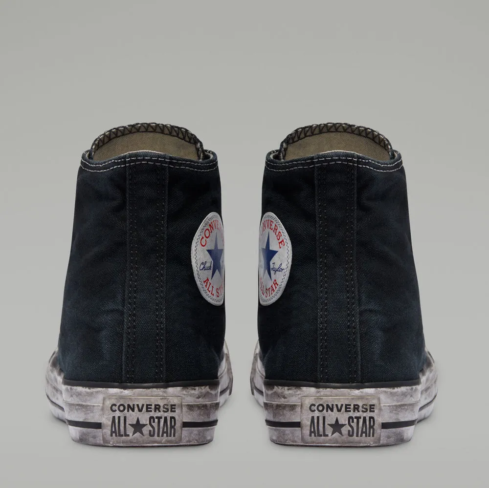 Scarpe Unisex CONVERSE Sneakers linea Chuck Taylor All Star Canvas Smoke High Top in Tessuto Nero