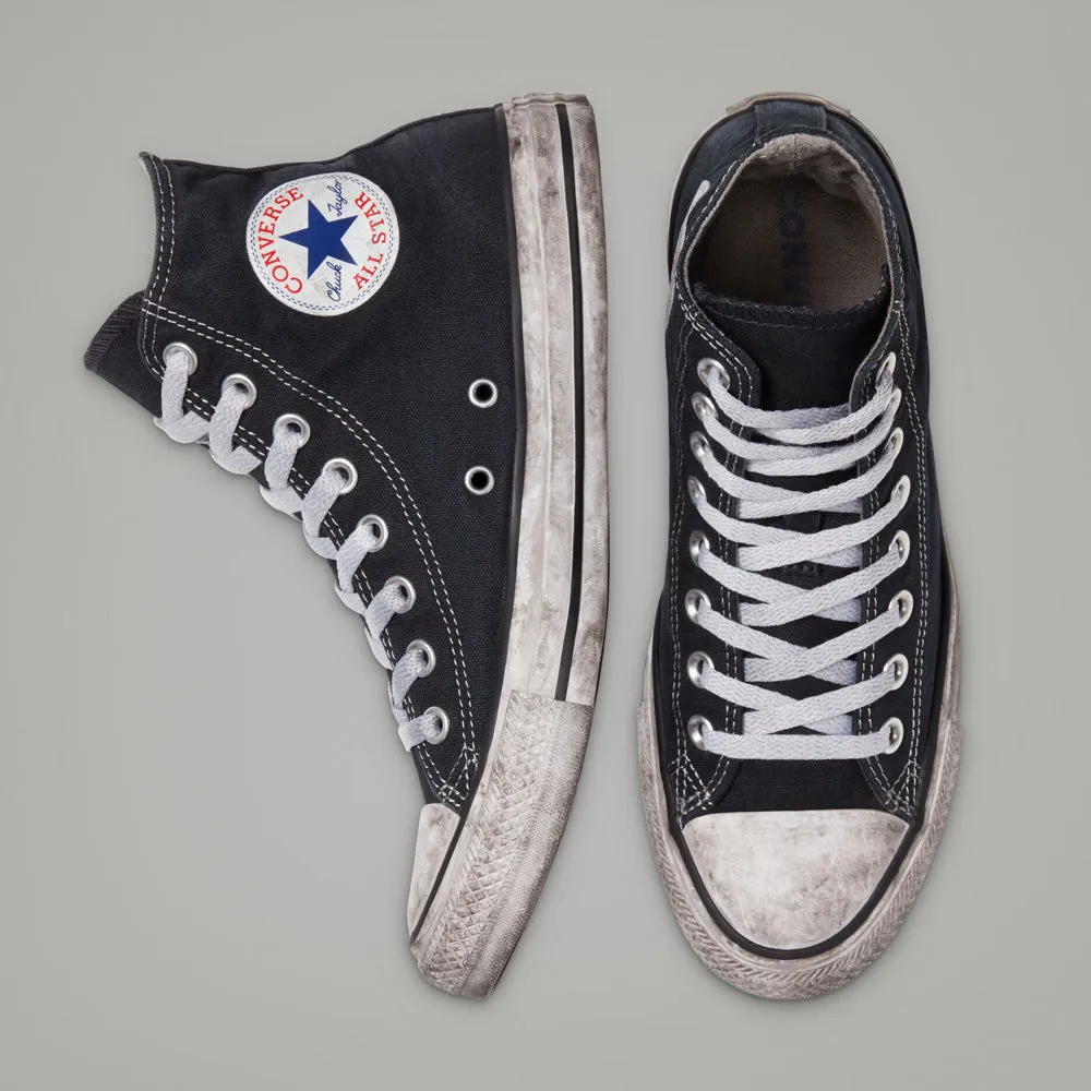 Scarpe Unisex CONVERSE Sneakers linea Chuck Taylor All Star Canvas Smoke High Top in Tessuto Nero
