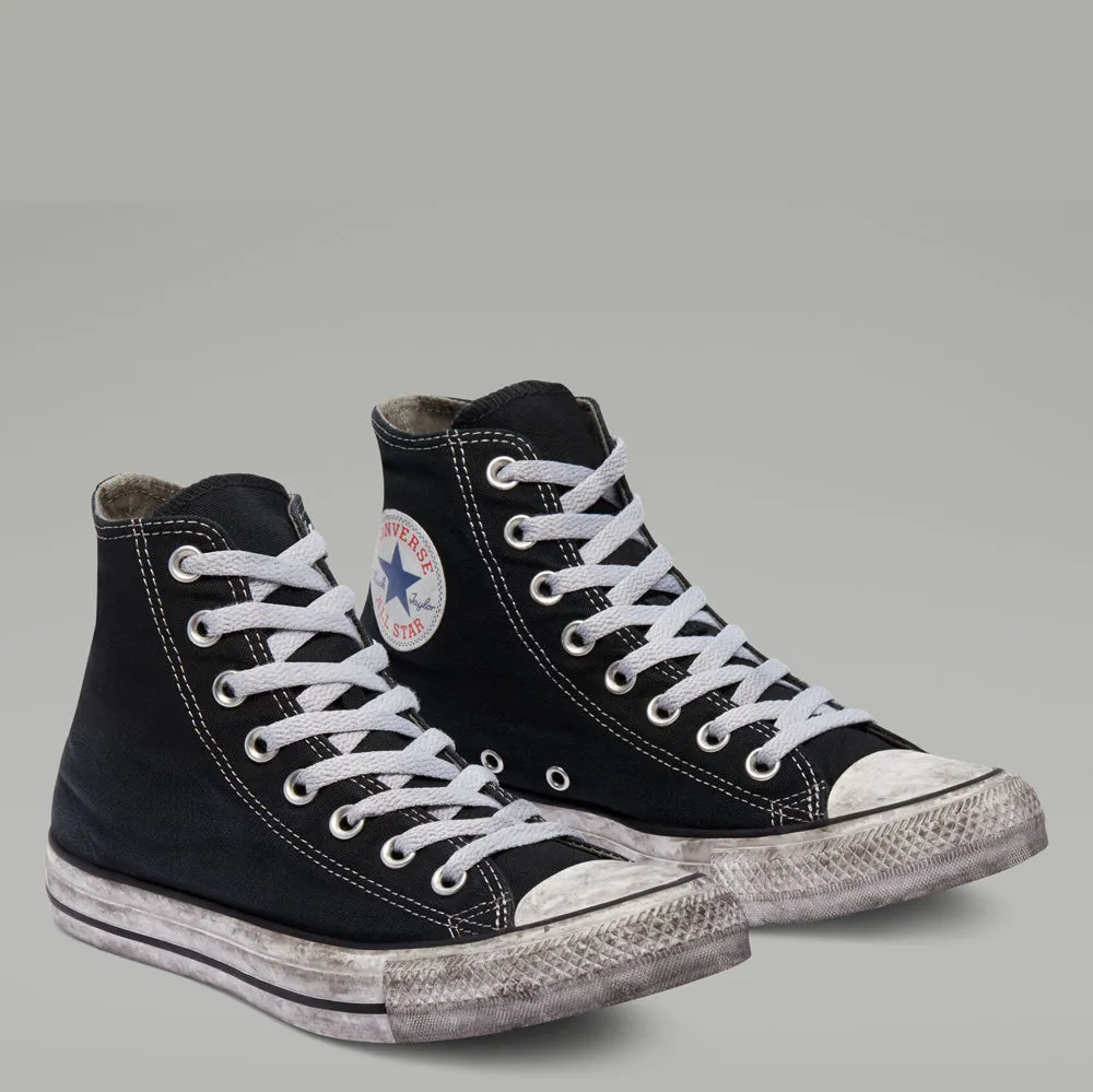 Scarpe Unisex CONVERSE Sneakers linea Chuck Taylor All Star Canvas Smoke High Top in Tessuto Nero