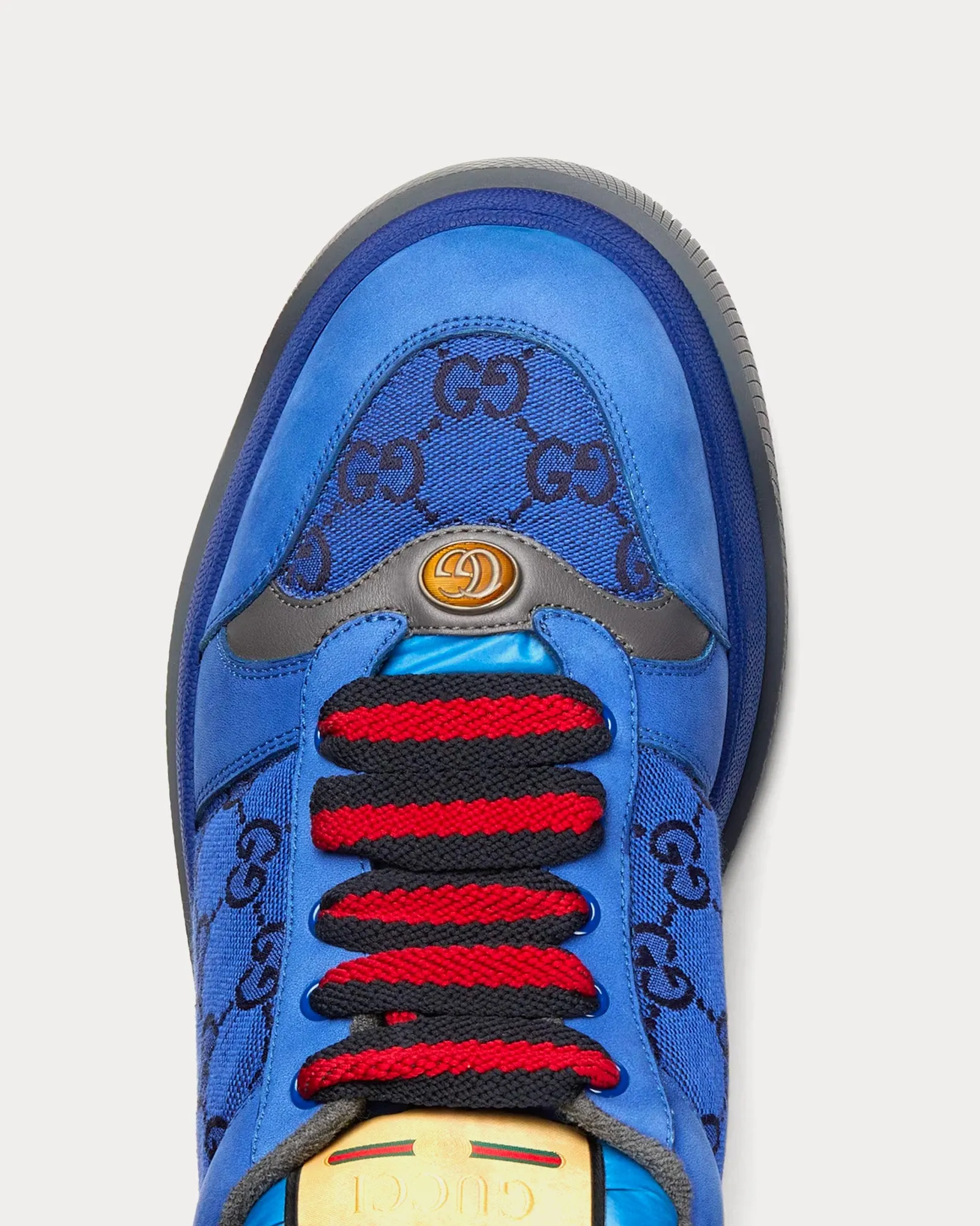 Screener GG Canvas Blue / Black Low Top Sneakers