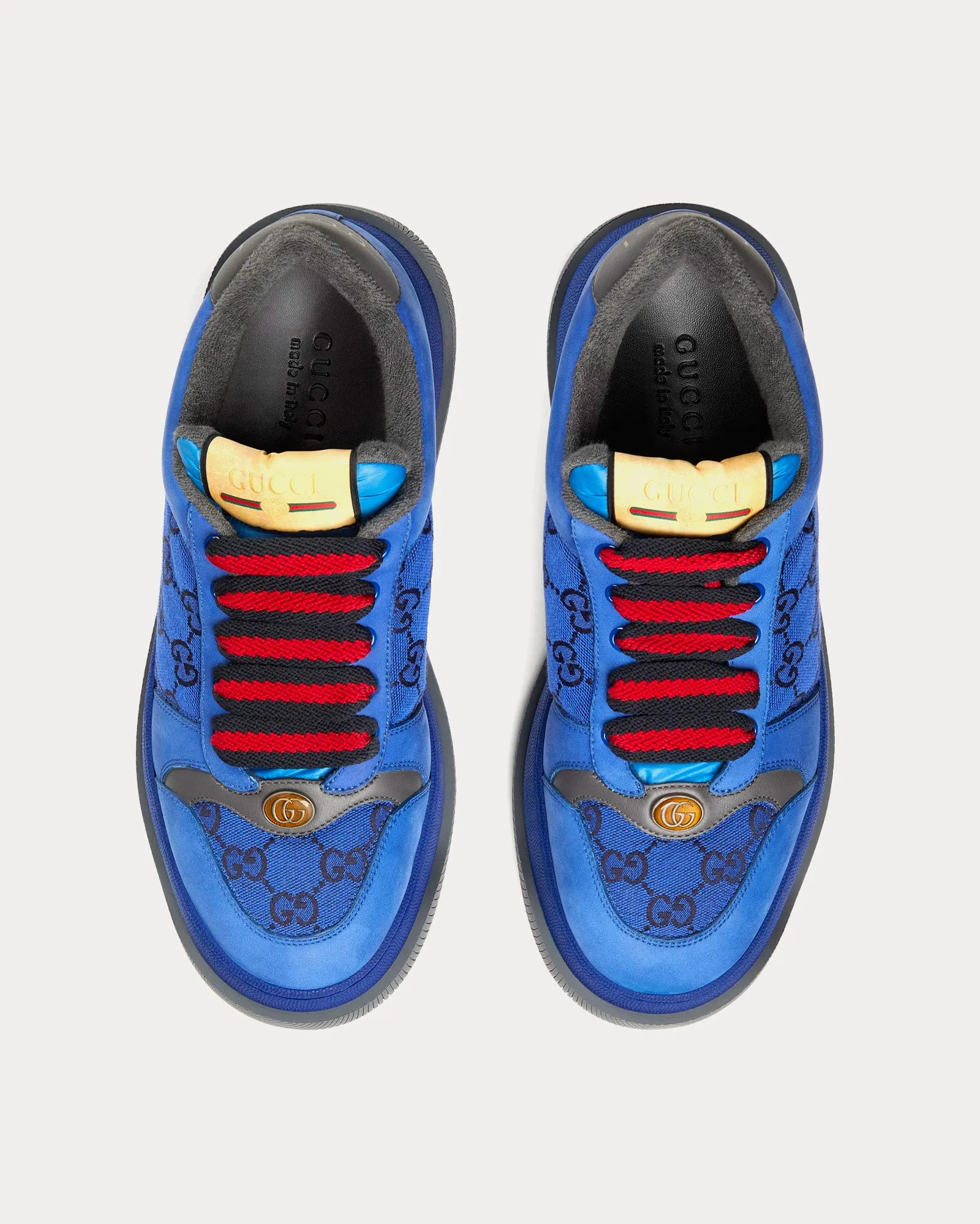 Screener GG Canvas Blue / Black Low Top Sneakers