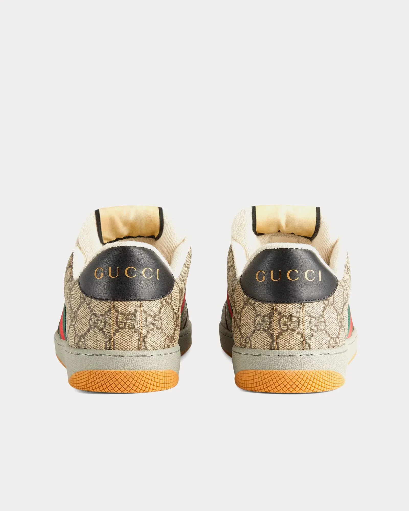 Screener with GG Supreme Canvas Beige / Ebony Low Top Sneakers