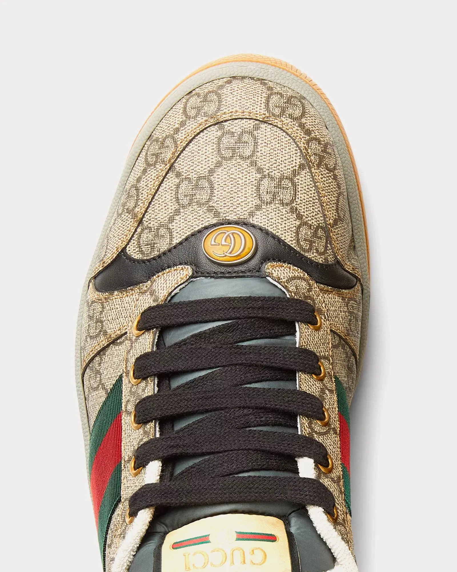 Screener with GG Supreme Canvas Beige / Ebony Low Top Sneakers