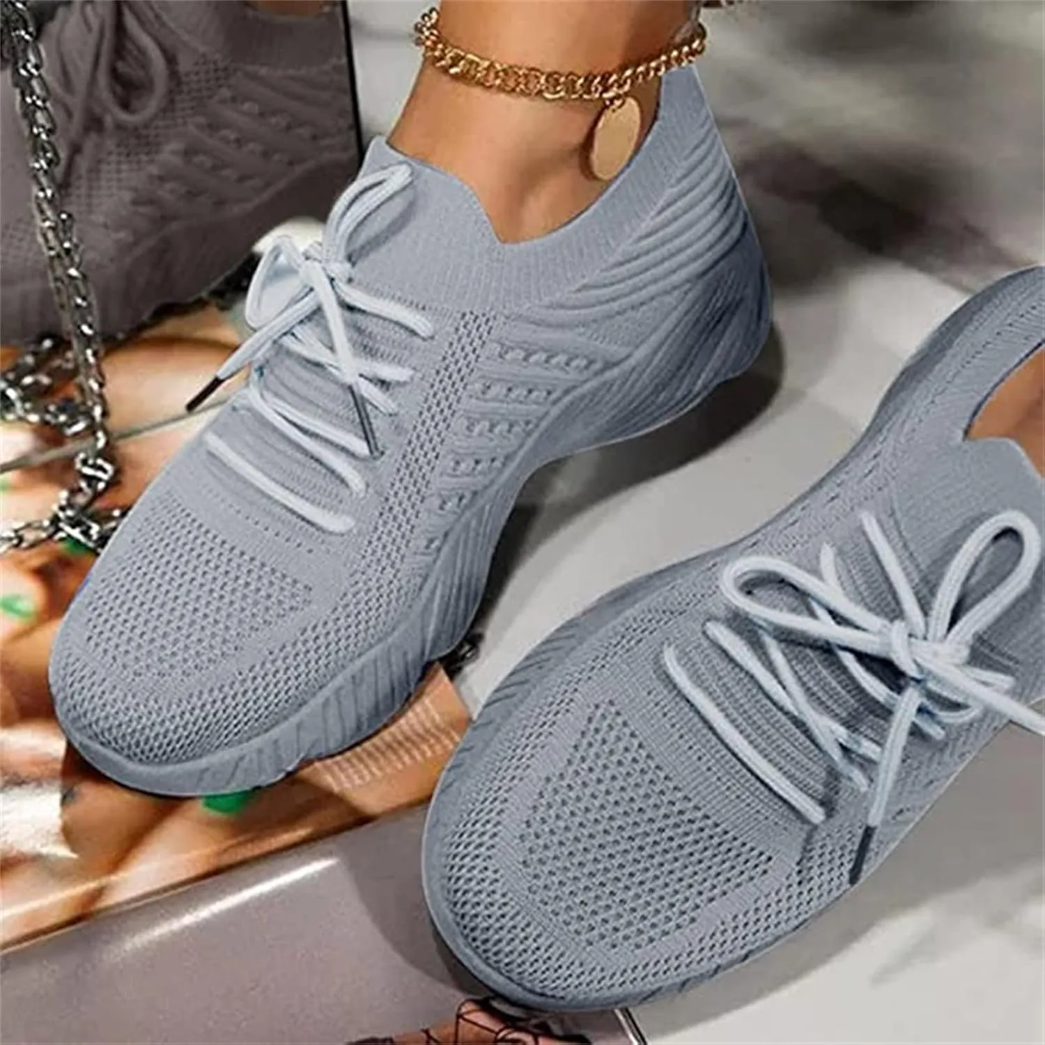Shoes For Women Sneakers Slip On Breathable Mesh Walking Shoes Fashion Sneakers Comfort Non Slip Running Tennis Shoes