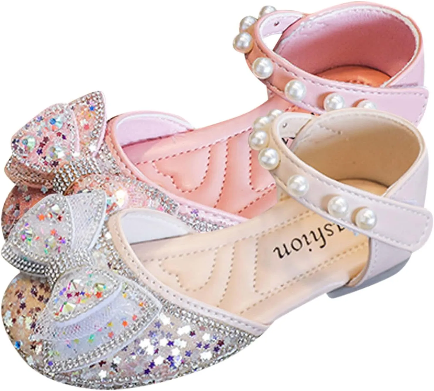 Shoes Toddler Girls Dress Shoes Cute Bowknot Sparkle Mary Jane Flower Girls Wedding Birthday Party Sandals