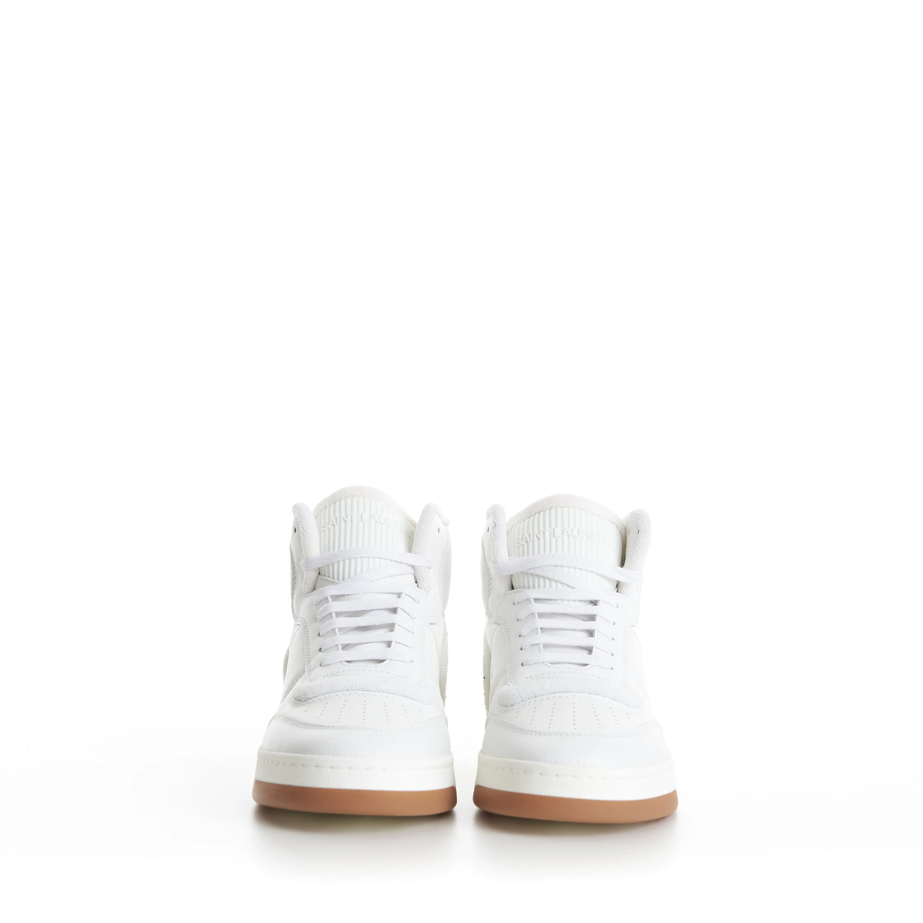 SL/80 Vintage White Mid-top Sneakers - Smooth & Grained Leather