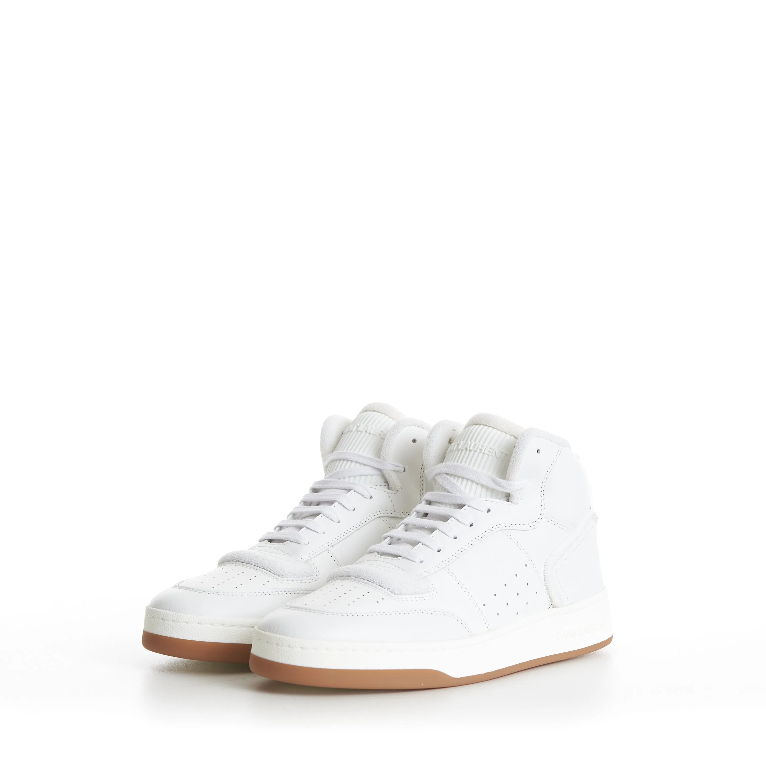 SL/80 Vintage White Mid-top Sneakers - Smooth & Grained Leather