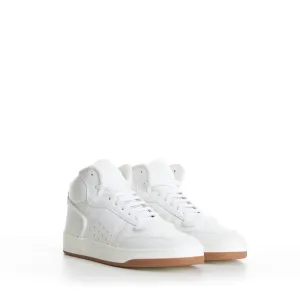 SL/80 Vintage White Mid-top Sneakers - Smooth & Grained Leather